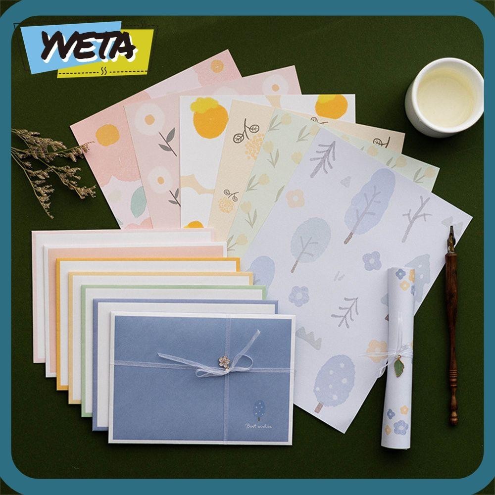 Yveta จดหมายกระดาษซองจดหมายการ ์ ดข ้ อความการ ์ ตูนซองจดหมายสารภาพรักของขวัญ