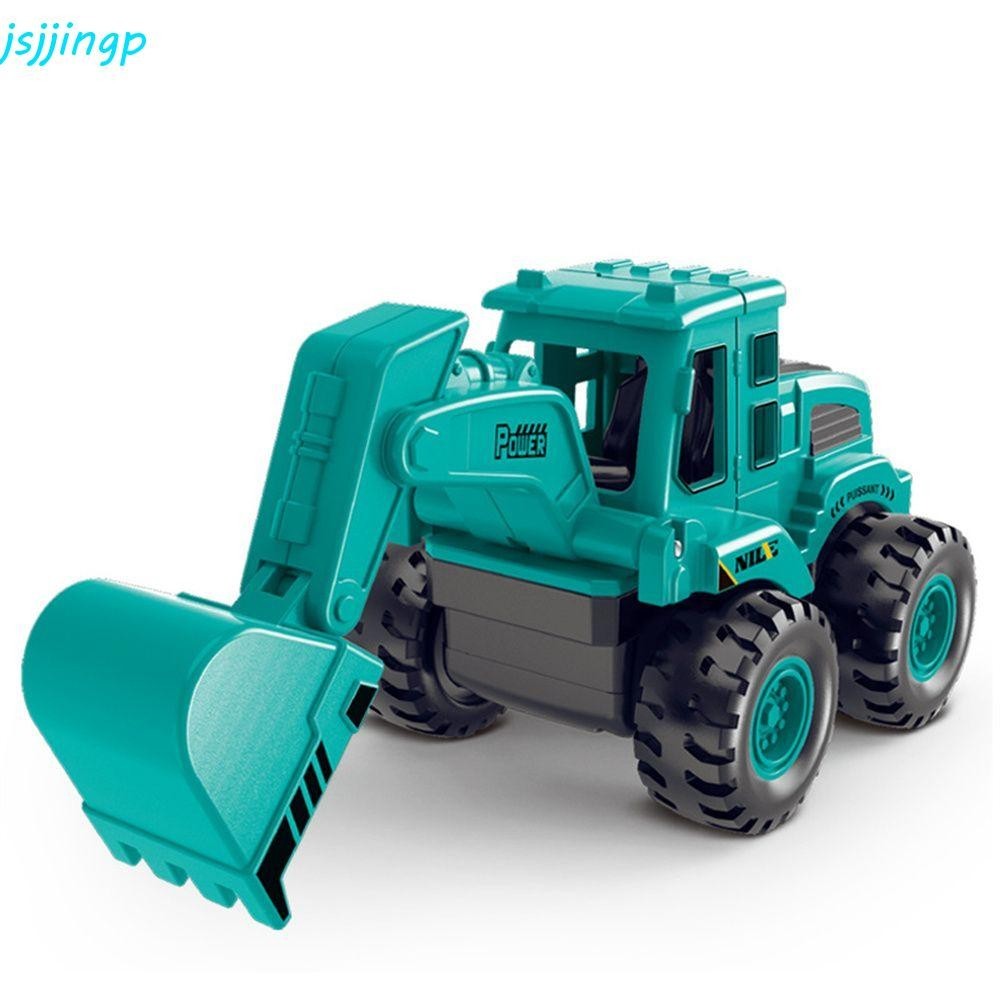Jsjjingp ดึงกลับรถรถรุ ่ นของขวัญวันเกิดรถบรรทุก Crane Excavator ของเล ่ นเพื ่ อการศึกษายานพาหนะชุดของเล ่ น Inertia รถของเล ่ น