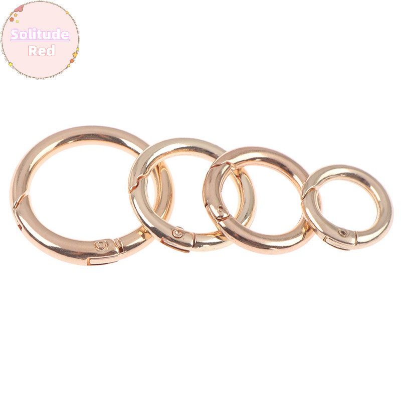 Solitudered 2 ชิ ้ นโลหะฤดูใบไม ้ ผลิ O-Ring หัวเข ็ มขัดคลิป Carabiner กระเป ๋ าถือกระเป ๋ าอุปกรณ ์ เสริม TH