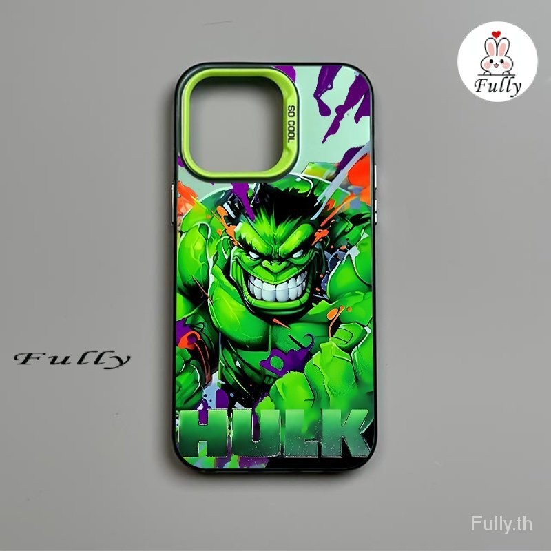 เคสโทรศัพท์มือถือแบบแข็ง ผิวด้าน กันกระแทก ลายการ์ตูนอนิเมะ The Hulk สําหรับ iPhone 15promax 13 15 14promax 12 XR XSMAX 7+8plus 13promax 14 15plus 11promax 12pro