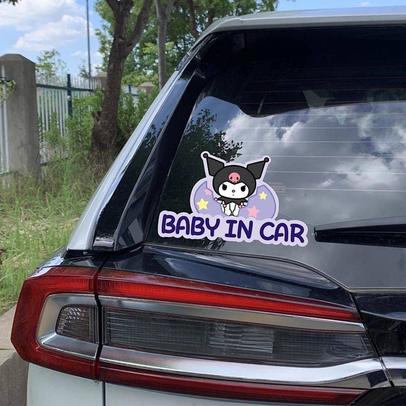 Cartoon Clow M Reflective Novice Female Driver on the Road Internship Baby in Car Creative Warning Magnetic Sticker Ylvj