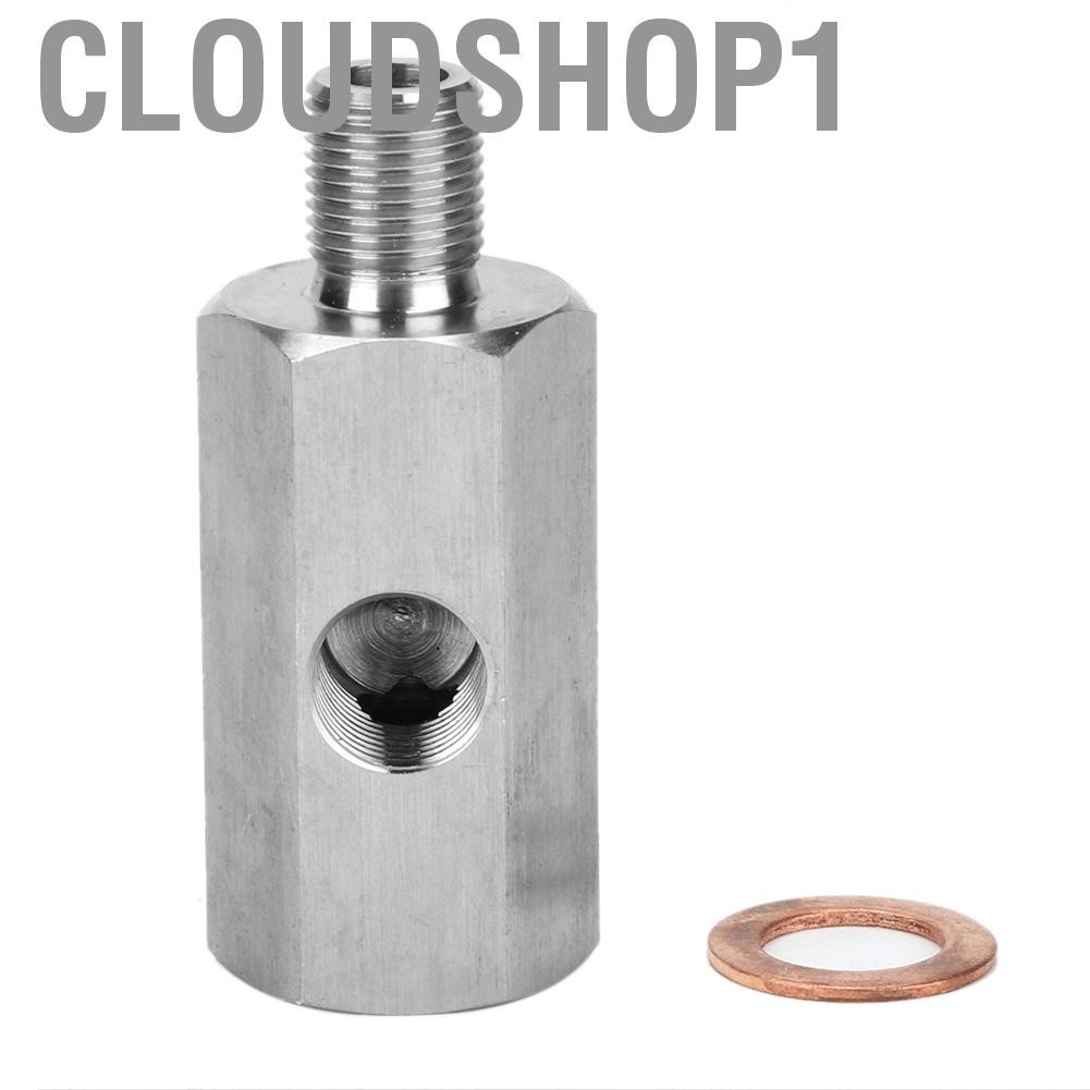 Cloudshop1 Oil Pressure Gauge Meter Adapter 1/8in NPT Female BSPP BSP Male and Tee Replacement