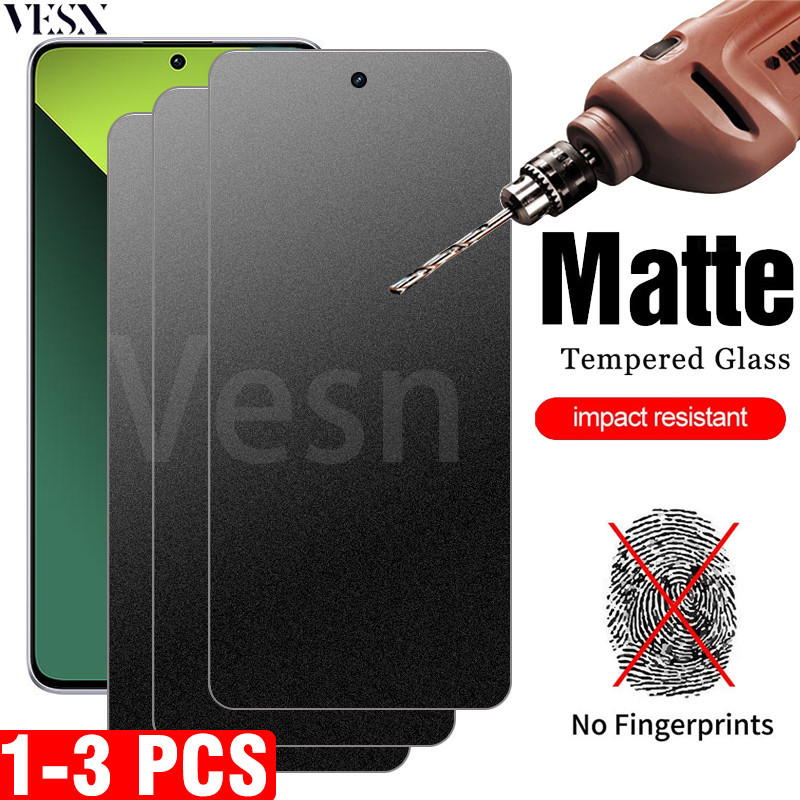 ฟิล์มกระจกเต็มจอแบบด้านรุ่น Redmi Note 14 13 12 12s 11 11s 10 10s 9 9s 8 Pro+ Plus 4G 5G 2024