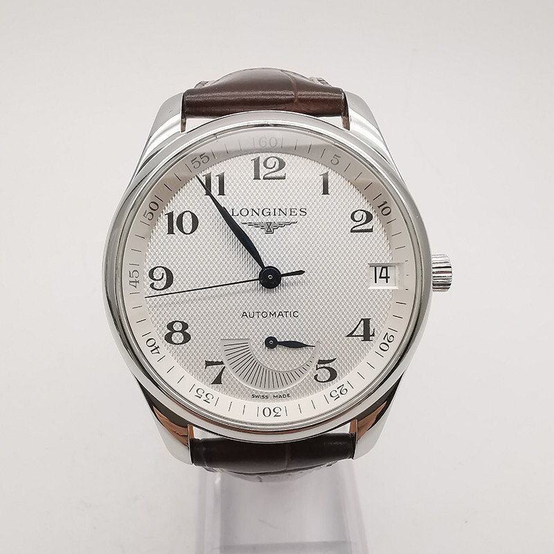 Longines/การผลิตนาฬิกาแบบดั ้ งเดิม Longines Master CollectionL2.666.4.78.3Men 's Mechanical Wrist Watch Power Storage Big Mouth Gauge Diameter42mm