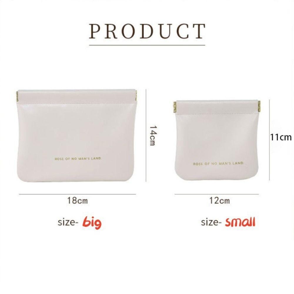 Mh กระเป๋าจัดระเบียบเครื่องสําอาง,กระเป๋าแต่งหน้าลิปสติกเรียบง่ายแบบพกพา,แฟชั่น PU Mini Travel Key กระเป๋าใบเล็กสําหรับผู้หญิงสาว - รูปที่ 7