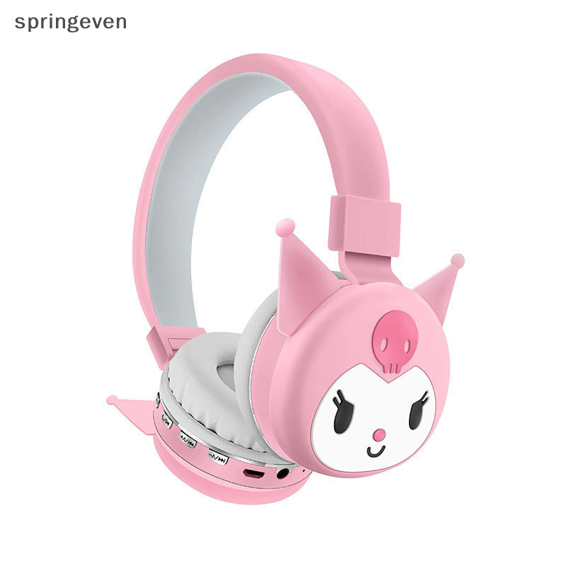 [springeven ] Sanrio Kuromi Hello Kitty น ่ ารักหูฟังไร ้ สายชุดหูฟังการ ์ ตูนสเตอริโอหูฟังสําหรับเด ็ กสาวเด ็ กของขวัญสต ็ อกใหม ่