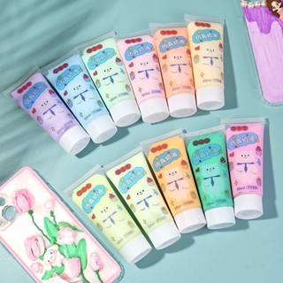 พร้อมส่งในไทย วิปครีมหลอด50ml ตกแต่งเคสมือถือ วิปครีม DIY