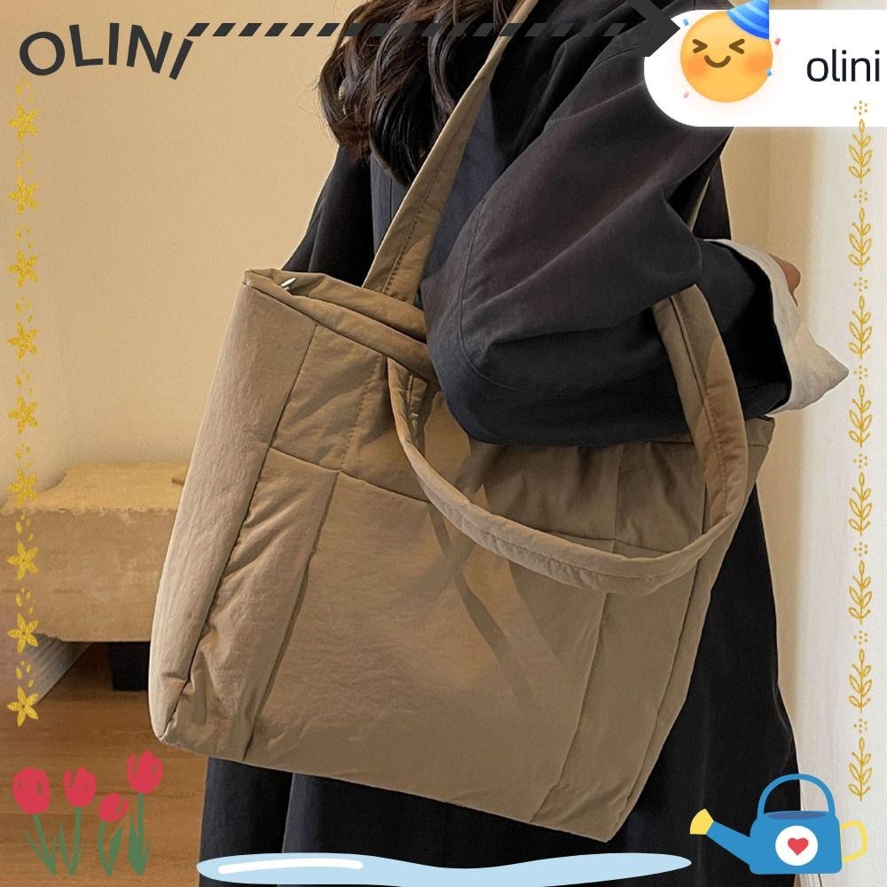 Olini Tote Bags, กระเป ๋ าสะพายผ ้ านวมแบบพกพา,แฟชั ่ นลงผ ้ าฝ ้ ายเบาะความจุขนาดใหญ ่ กระเป ๋ าเดินทางสําหรับเดินทางกลางแจ ้ ง