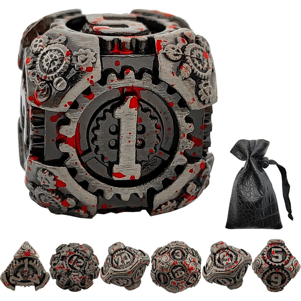 Coc Running Group ชุดลูกเต๋า Dungeons และ Dragons DND Multi-Sided Digitals D20 สี RPG Cthulhu เกมกระดานเกม