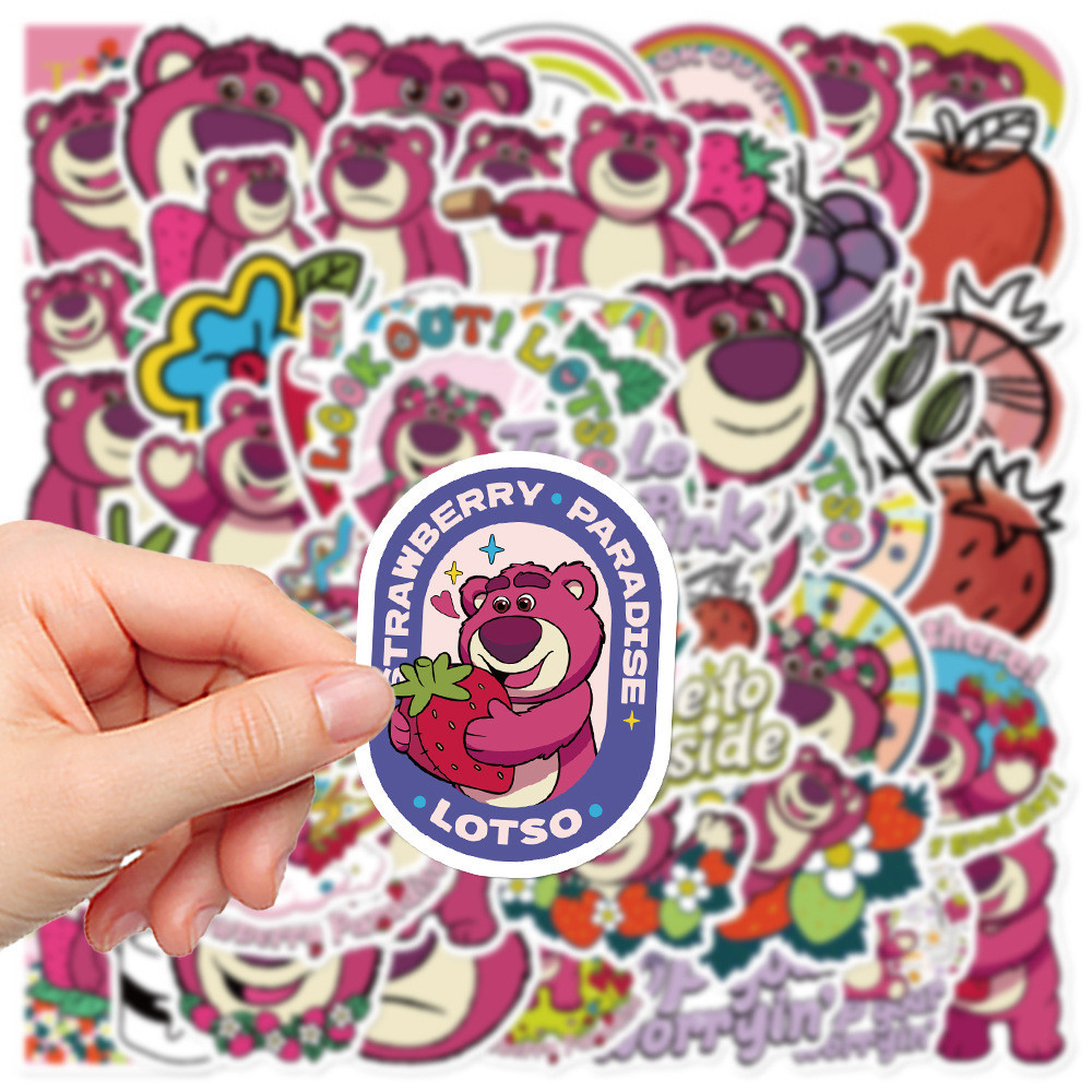 Cute Disney ของแท้100% LOTSO sticker สติกเกอร์กันน้ำรูปแบบที่แตกต่างกัน 55ชิ้น toy story