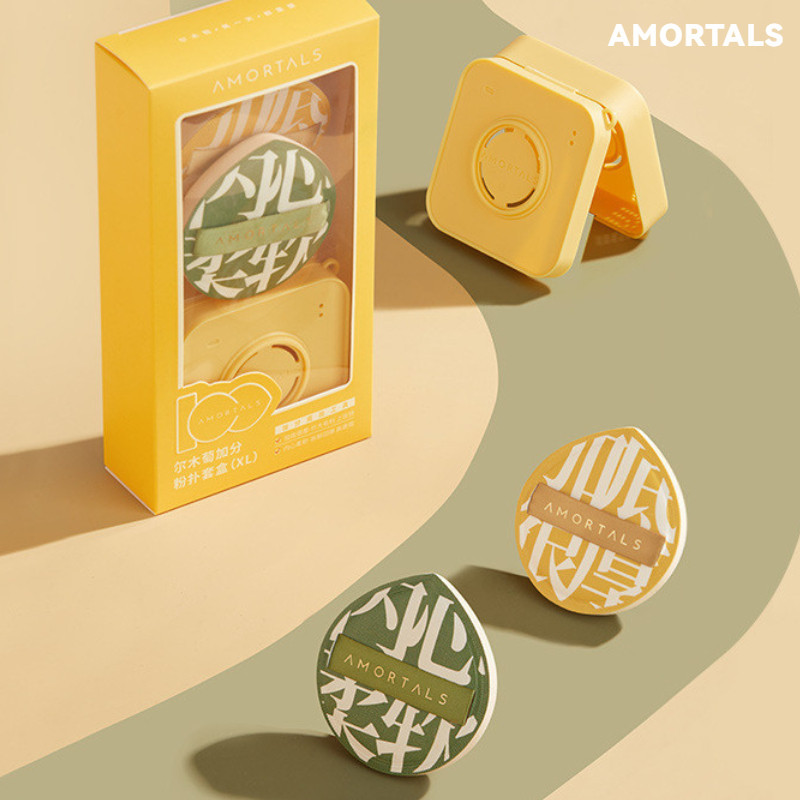 Amortals Powder Puff Air Cushion Marshmallow Powder Puff 100 Points Powder Puff ฟองน้ําแต่งหน้าเปียกและแห้งนุ่มพิเศษ