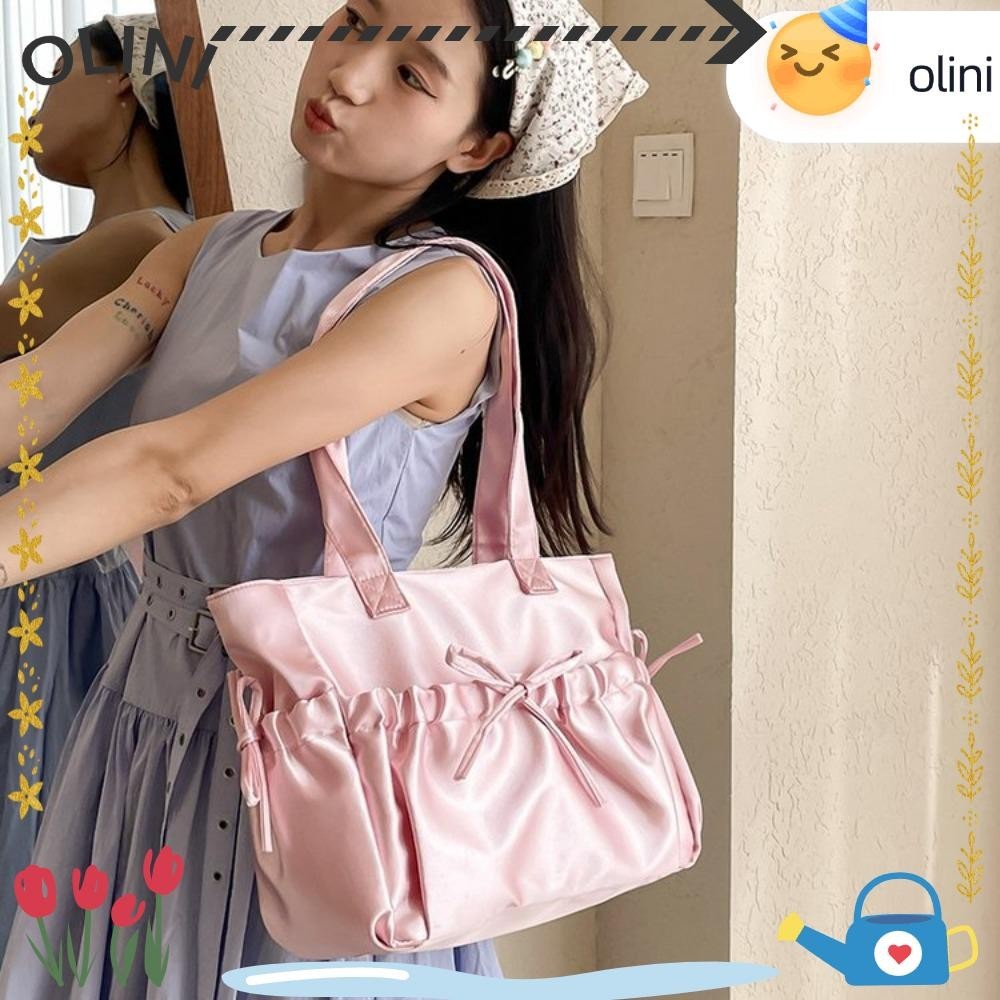 กระเป๋าสะพายไหล่ไนลอนลำลองทันสมัยกระเป๋าเดินทางย้อนยุคความจุขนาดใหญ่ [Olini]