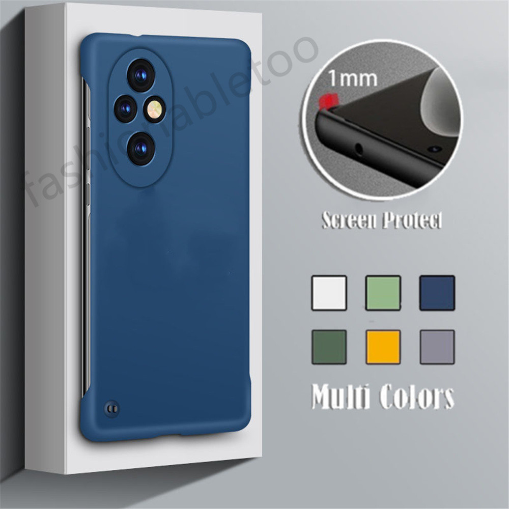 ปลอกสําหรับ Honor 200 pro Lite 200pro 200Lite Honor200pro Honor200Lite Frameless Ultra Thin ไม่มีกรอบสี่มุมเพิ่มผิวรู้สึกเคสโทรศัพท์ Hard PC Shell กันกระแทกปกหลัง