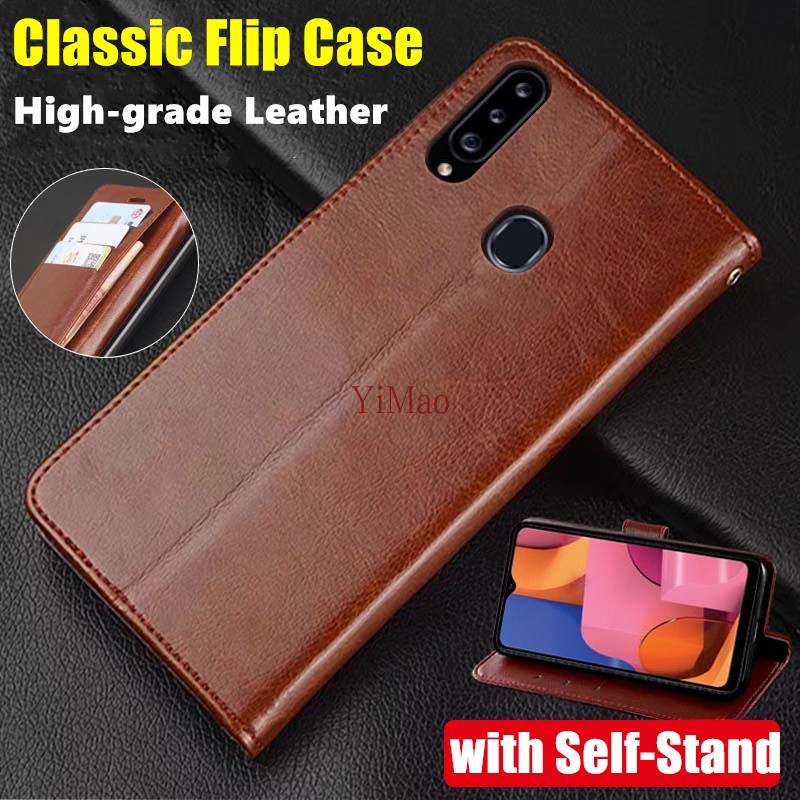 SAMSUNG สําหรับsamsung Galaxy A20s A20 A30 A10 A10S A50 A70 A50S A70S A30S A01 A01Coreหนังกรณีกระเป๋าสตางค์วินเทจพับกรณีป้องกันพร้อมKickstandผู้ถือบัตรฝาครอบ