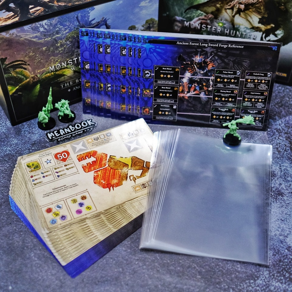 ซองใส่การ์ด / บอร์ด Size "Monhunt" (ขนาด 148x210 mm) สำหรับเกม Monster Hunter World : The Board Game