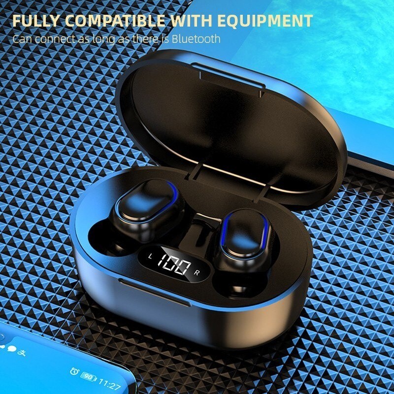 E7S Earphone หูฟังบลูทูธหูฟังไร้สายหูฟังบลูทูธพร้อมไมโครโฟนตัดเสียงรบกวนกันน้ํา