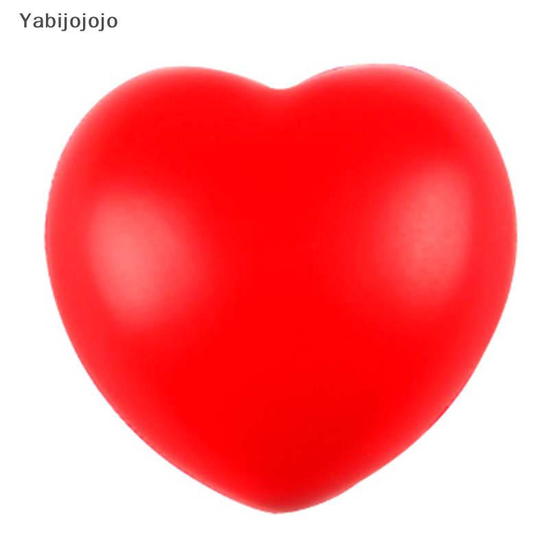 Yabijojojo รูปหัวใจความเครียดบรรเทาบีบลูกบอลโฟมนุ่มมือข้อมือออกกําลังกาย Baby Ball ใหม่
