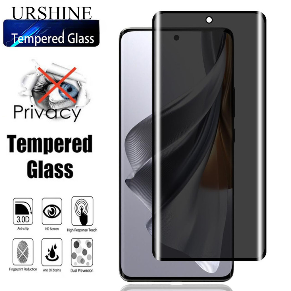 Anti-spy กระจกนิรภัยป้องกันหน้าจอสําหรับ Honor Magic 6 5 4 3 Pro Magic6 Lite X9A X9B 5G ป้องกันความเป็นส่วนตัวฟิล์มแข็งกันกระแทกสนับสนุนลายนิ้วมือปลดล็อค EASY INSTALL