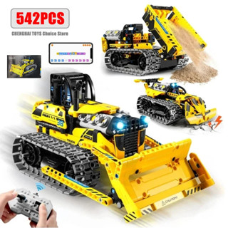 542pcs 3 in 1 Technic รีโมทคอนโทรลการเขียนโปรแกรมรถบรรทุก/ B…