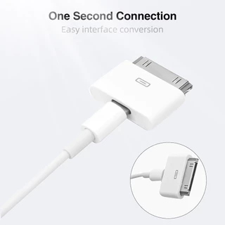 Ankndo USB C/ Lighting ถึง 30Pin อะแดปเตอร์ 8Pin ชาย 30 Pin หญิงชาร์จ Sync Converter สําหรับ IP 4 4S i-Pad 2 3 สายชาร์จ