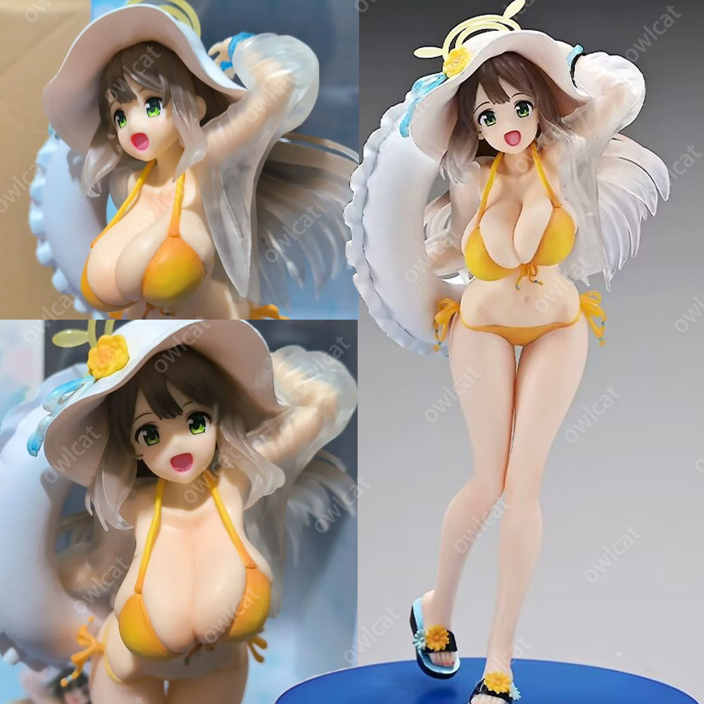 โมเดล Blue Archive Izayoi Nonomi (Swimsuit Ver.) 23cm Big Size 1/7 JK Student Bikini Halo Abydos High School Countermeasures Committee PVC Figure Packed in Box Model