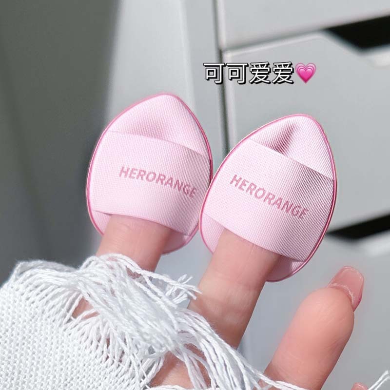 HERORANGE ~ Mini Finger Powder รองพื้นคอนซีลเลอร์แบบเปียกและแห้ง Water Drop Pump Portable Air Cushi