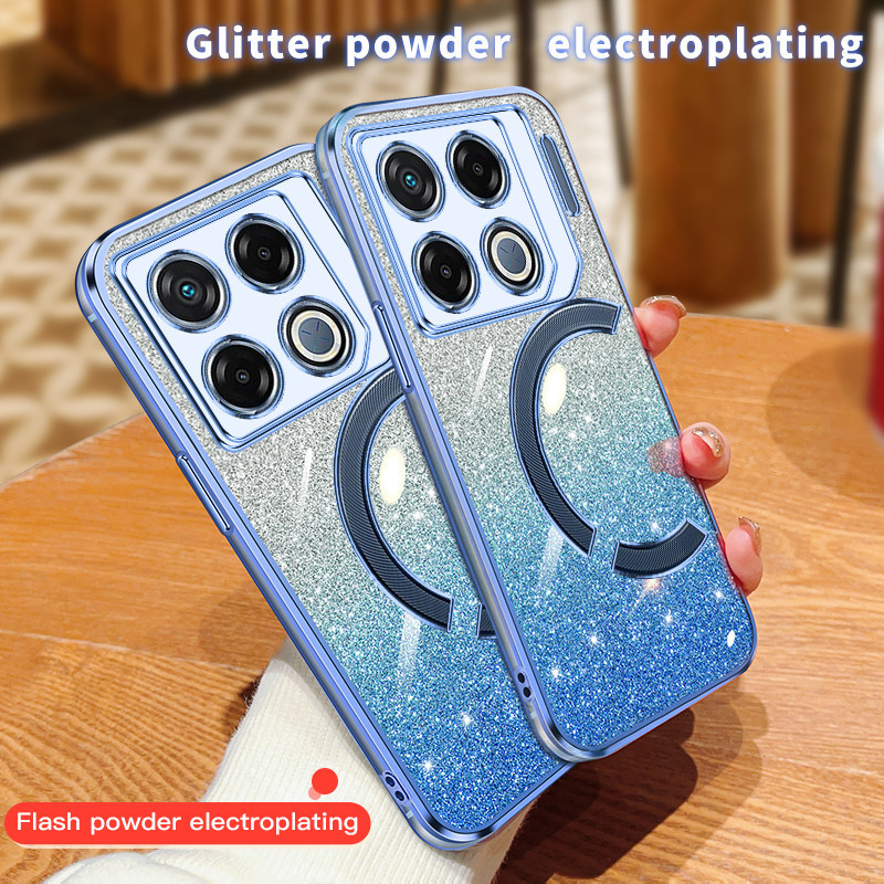 สําหรับ Infinix GT 20 Pro X6871 กรณี Glitter Electroplating ซิลิโคนนุ่ม TPU กันกระแทกเคสโทรศัพท์สําห