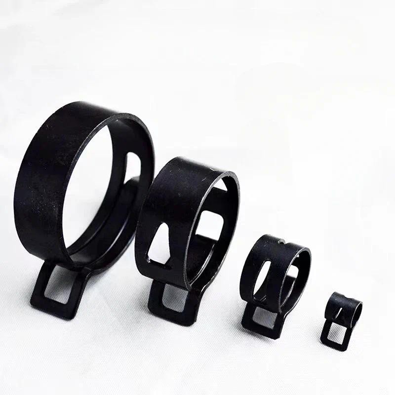 130 ชิ้น/เซ็ตฤดูใบไม้ผลิ Band ประเภท Action Fuel Line ซิลิโคนสูญญากาศท่อ Clamp แรงดันต่ํา Air Clip Fasteners Assortment Kit