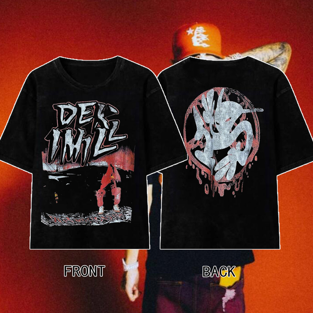 ใหม่ 【พร้อมส่ง】 T-Shirt 1MILL “DEK1MILL” 1mill แร็ปเปอร์เสื้อยืดลำลองแขนสั้น s-5xl