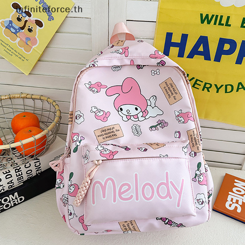 [INTH] การ์ตูน Hello Kitty Sanrio กระเป๋าเป้สะพายหลัง Cinnamoroll น่ารัก Daypack น่ารักอะนิเมะกระเป๋านักเรียนกระเป๋าสําหรับสาว Casual Travel Commute Knapsack [ดีกว่า]