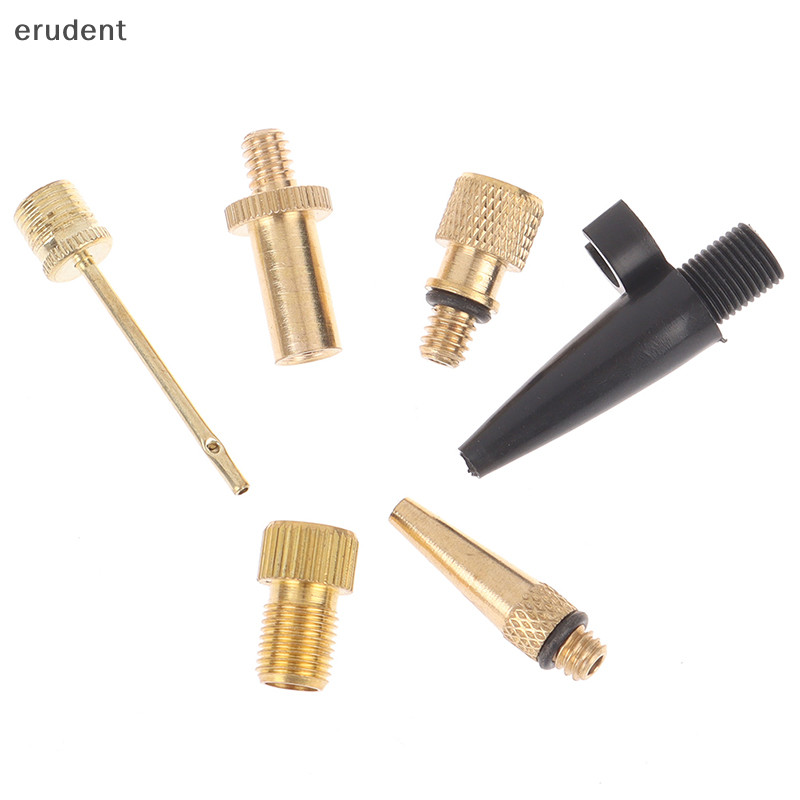 Erudent Inflator ปั๊มหัวฉีดชุด Presta Schrader วาล์วอะแดปเตอร์วาล์ว Adaptors ใหม่