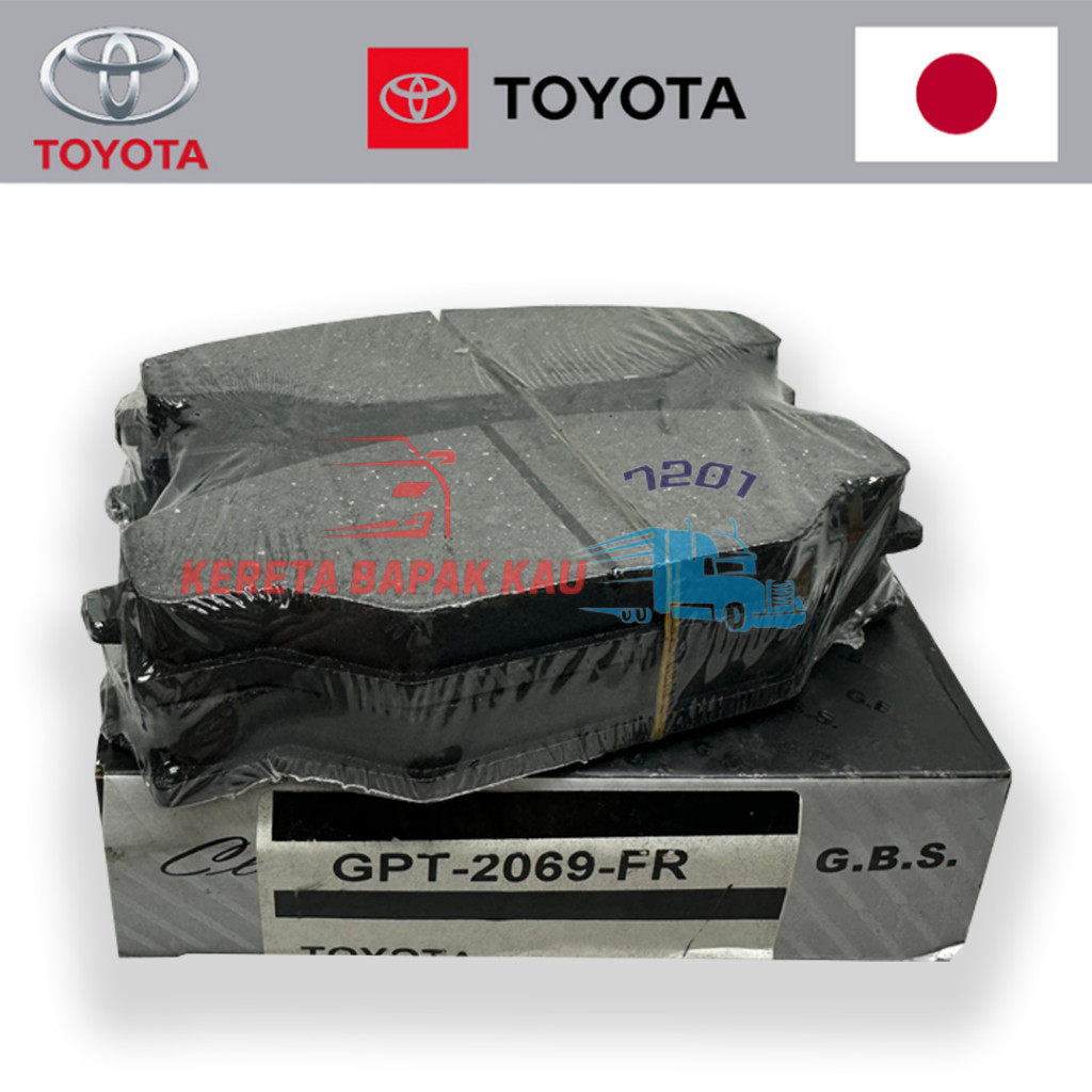 ผ้าเบรคหน้า TOYOTA HILUX LN80 LN86 YV86 (หน้า)