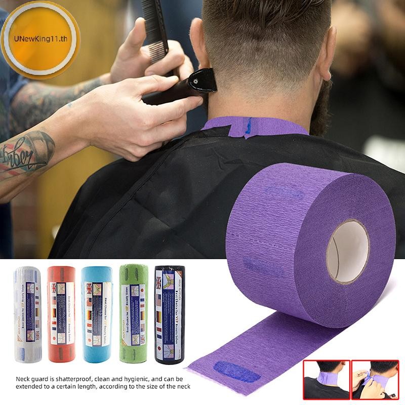 Unewking 5 ม้วน/เซ็ตทิ้งช่างทําผมคอแถบตัดผมกระดาษร้านตัดผมปรับ Hairdressing Collar จัดแต่งทรงผมเครื่องมือ th