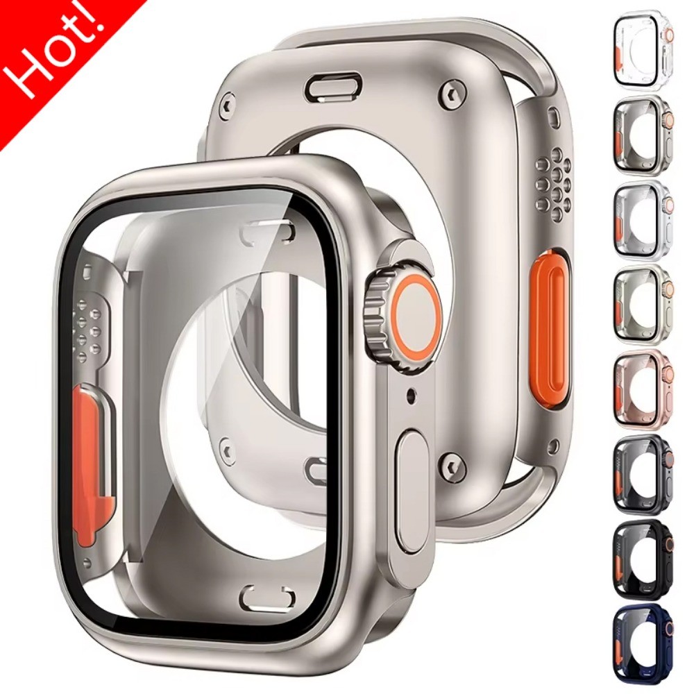 Ultra Hard PC Screen Protector สําหรับ Apple Watch Series 10/9/8/7/6/5/4/SE ขนาด 46/45/44/42/40/41 มม.