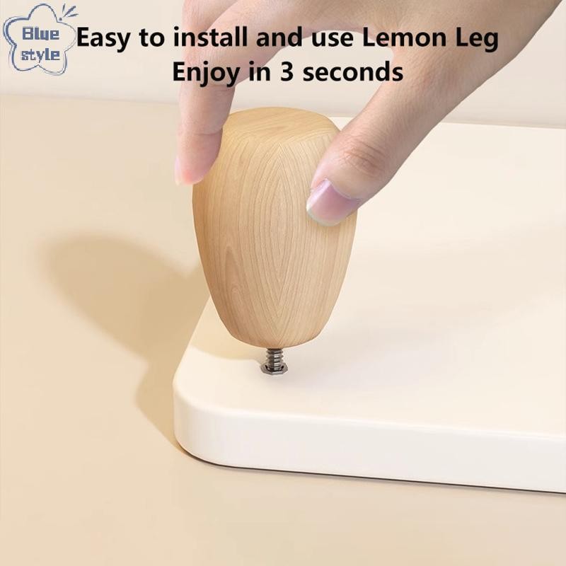 Bluestyle 90 องศาสามเหลี่ยมที่วางจอคอมพิวเตอร์หน้าจอพีซีชั้นวางไม้เดสก์ท็อปขาตั้งจอแสดงผลโต๊ะจัดเก็บวงเล็บใหม่ - รูปที่ 5