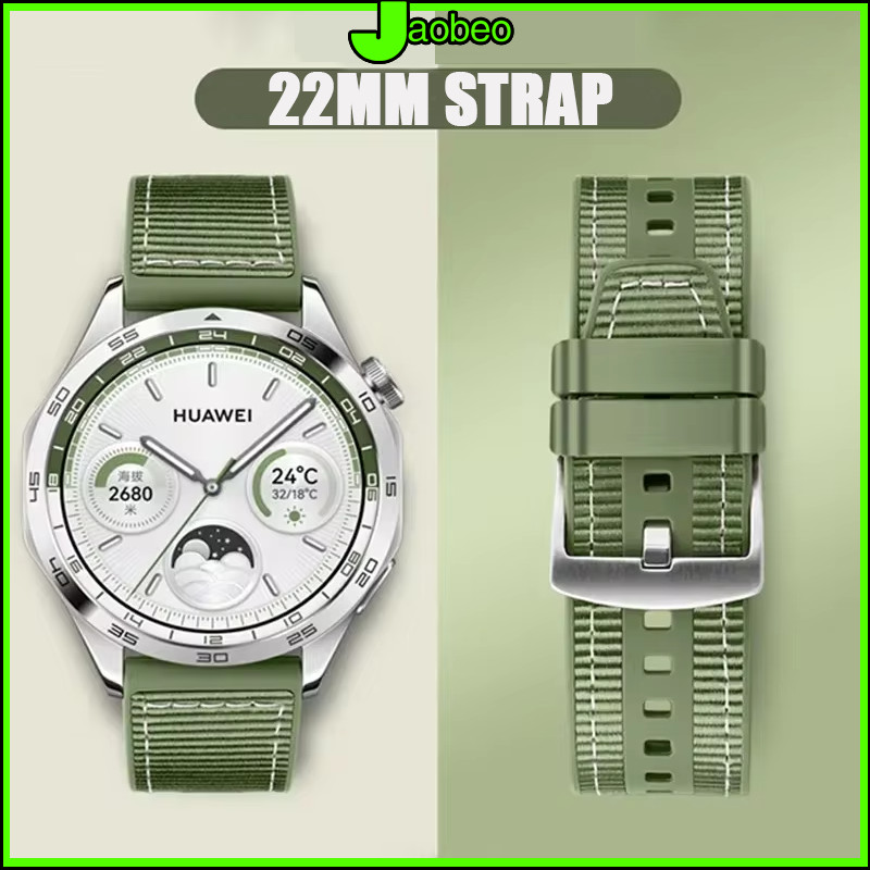 สายซิลิโคนไนลอนขนาด 20 มม. 22 มม for Samsung Galaxy Watch FE 7 6/Huawei GT 6 5 4/Redmi Watch 5 Active/Amazfit/Garmin