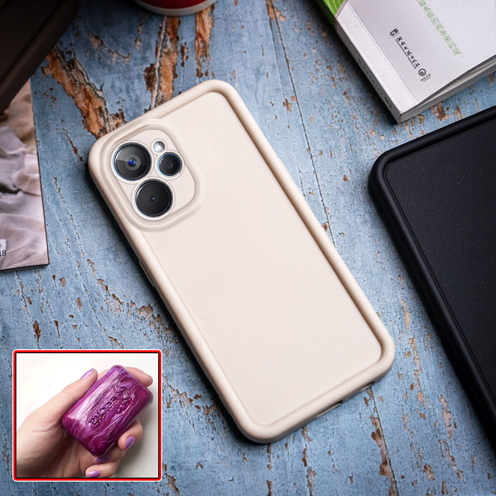 Realme 10 10T 9i 5G RMX3663 RMX3612 ซิลิโคนอ่อนนุ่มเป็นมิตรกับผิวสบู่ป้องกันกล้อง Matte Anti-ลายนิ้วมือเคสโทรศัพท์ฝาครอบ