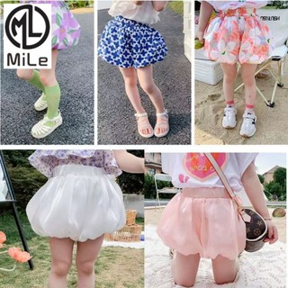 [มล] 90-130เซนติเมตรสาวกางเกงขาสั้นหน่อกางเกงเอวสูงบางสไตล์ฤ…