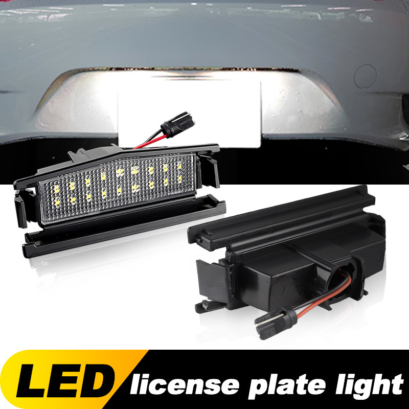 2pcs LED จํานวนป้ายทะเบียนโคมไฟสําหรับ Mazda 2 Mx-5 nd Mx5 Miata Roadster 2016 2017 2018 2019 2020 2021-2023 สีขาว
