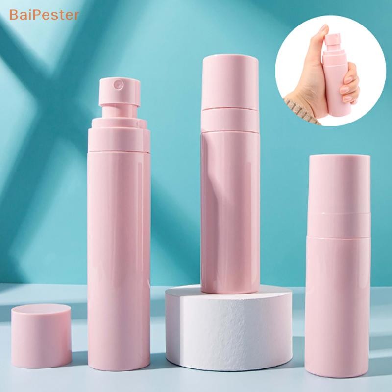 [BaiPester] 60ml 80ml 100ml ขวดพลาสติก Mist Atomiser er น้ําหอมสีชมพูทึบแสงขวดรีฟิล Travel Portable Container