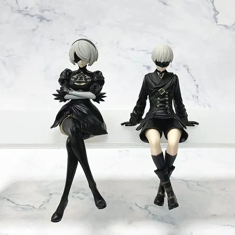 Nier:automata Ver1.1A 2B Yorha No. 2 9S ประเภท B 9S พรีเมี่ยม Chokonose Action Figure ของเล่นสะสมโต๊ะเครื่องประดับของเล่น - รูปที่ 6