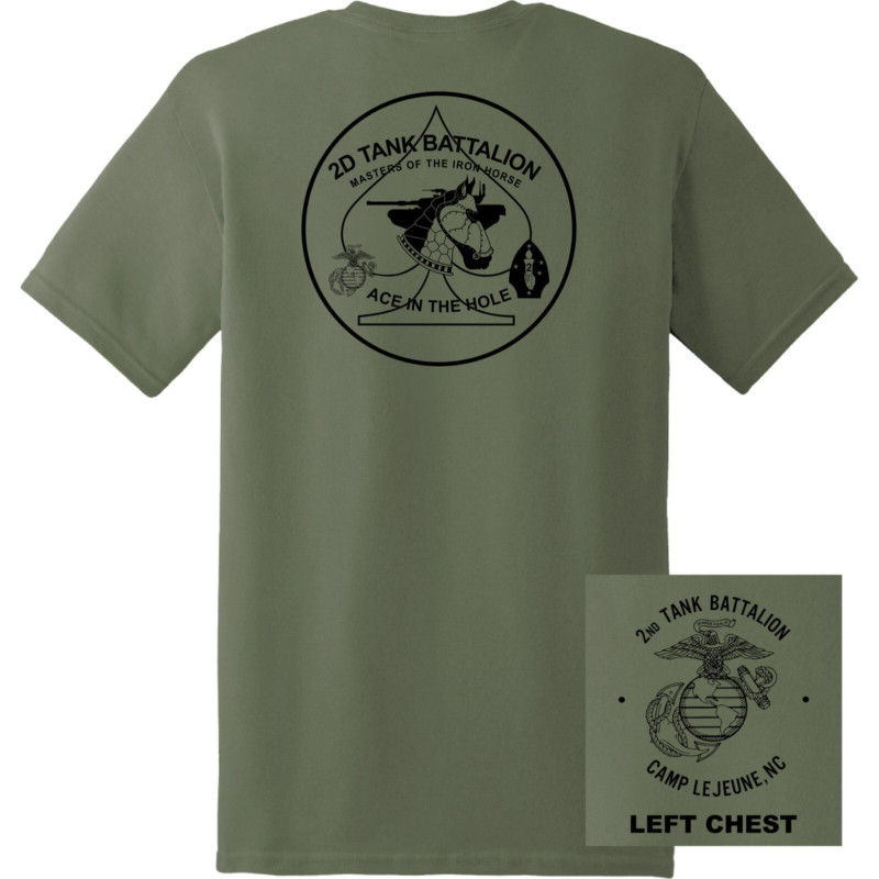 USMC - เสื้อยืด 2nd Tank Battalion
