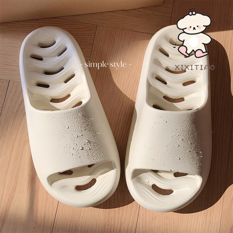 Xitiao Hollow รั่วรองเท้าแตะห้องน้ําผู้ชายผู้หญิงสบาย Soft Sole eva คู่