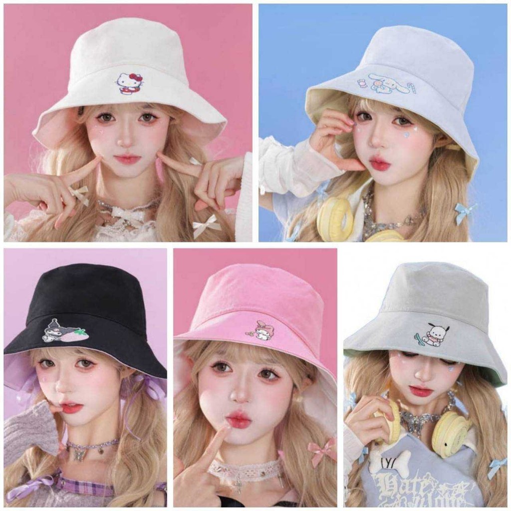 ขอนำเสนอหมวก Bucket ลายการ์ตูน สามารถกลับด้านใส่ได้ 2 รูปที่ 2