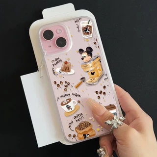 🔥SUN🔥ใช้งานร่วมกับ IPhone17 16 14 12 15 11 13 Pro MAX X 7 8 Plus XS MAX แบรนด์อินเทรนด์การ์ตูนมิกกี้ Doodle ลูกแมวน่ารัก