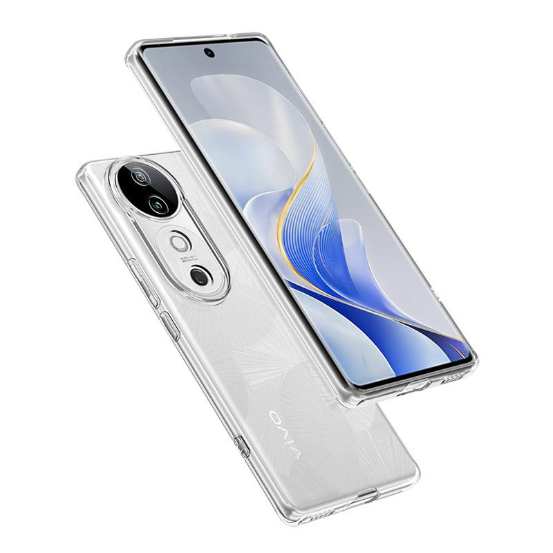 (พร้อมส่งในไทย) Case For Vivo V50 Y29 4G เคสTPU ใสกันกระแทกแบบคลุมกล้อง Vivo V40 V30 V29 V27 Pro Y19S Y200 ตรงรุ่น 018