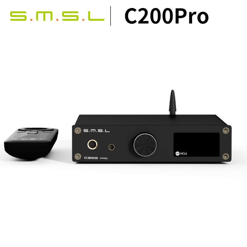 Smsl C200Pro DAC เครื่องขยายเสียงหูฟังเดสก์ท็อป XMOS XU-316 ESS ES9039Q2M MQA-CD 6.35 มม./4.4 มม.แจ็