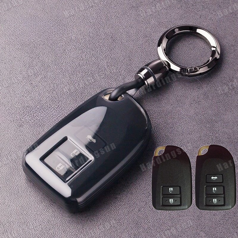 Toyota yaris prado vios ativ พวงกุญแจ Toyota เคสกุญแจรถโปร่งใส 2/3 ปุ่ม อุปกรณ์เสริมโตโยต้า