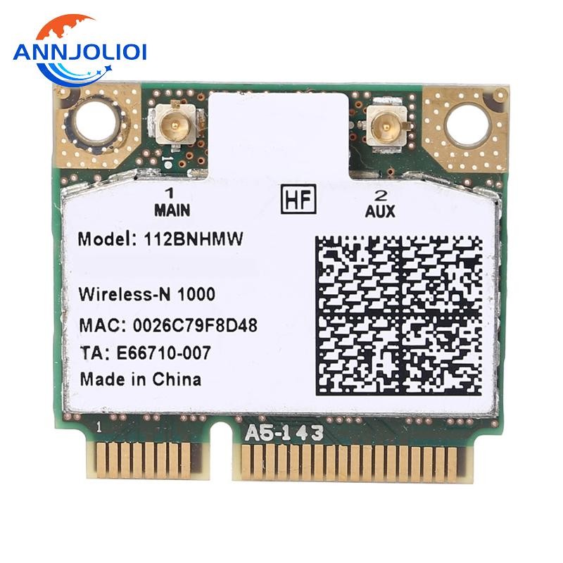 Ann สําหรับ Centrino Wireless-n 1000 Wifi Link1000 802 11 bn 112BNHMW 300Mbps Half Mini Pci-e Card