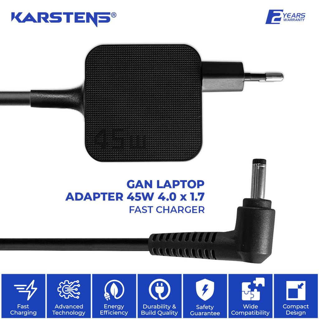 KASTENS GAN 45W CHARGER ADAPTER (4.0X1.7)